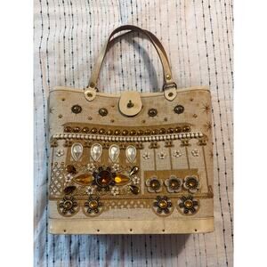 Enid Collins Of Texas Purse Bag Cable Car San Francisco 1960’s Vintage Boho